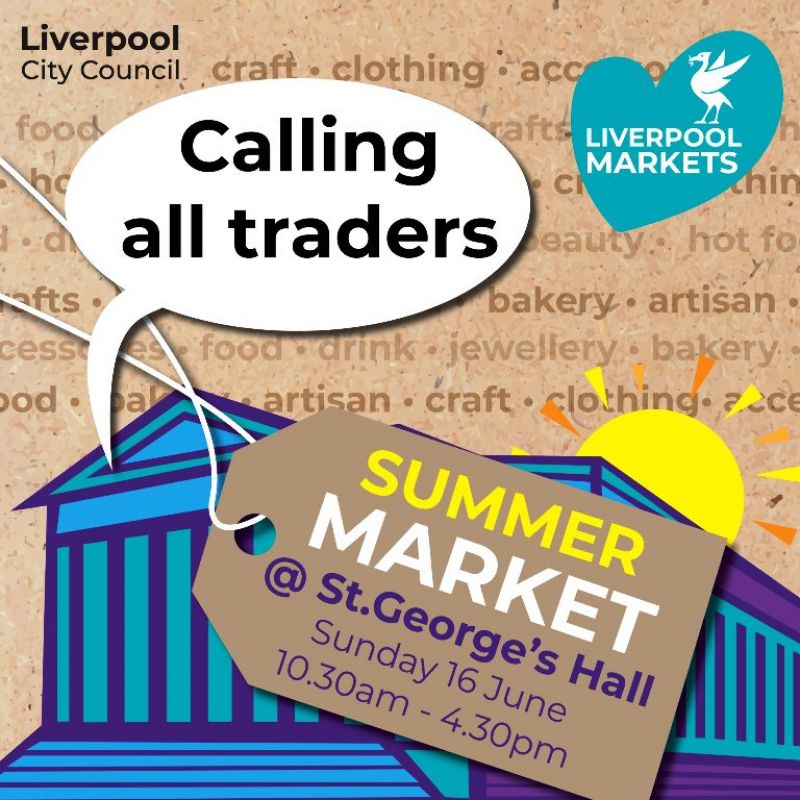 St George's Hall Summer Market flyer